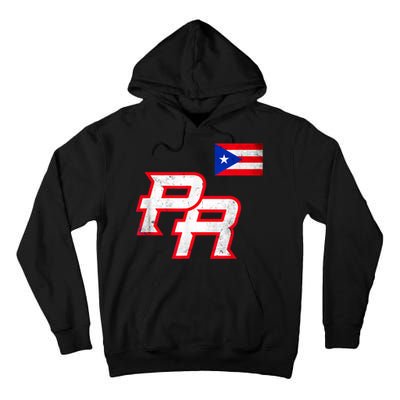 Puerto Rican Baseball Player Puerto Rico Flag Baseball Fans Tall Hoodie