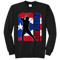 Puerto Rican Baseball Player Puerto Rico Flag Baseball Fans Sweatshirt