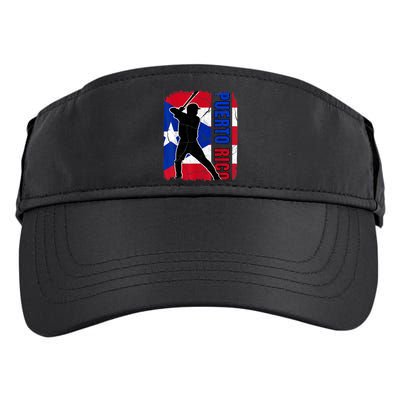 Puerto Rican Baseball Player Puerto Rico Flag Baseball Fans Adult Drive Performance Visor
