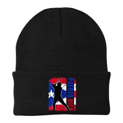 Puerto Rican Baseball Player Puerto Rico Flag Baseball Fans Beanie