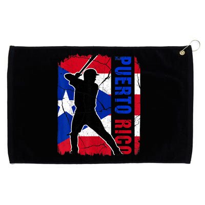 Puerto Rican Baseball Player Puerto Rico Flag Baseball Fans Grommeted Golf Towel