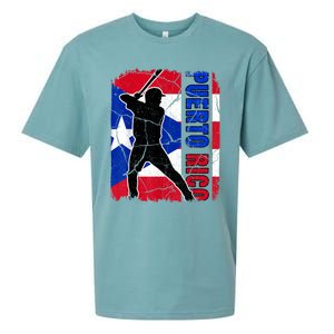 Puerto Rican Baseball Player Puerto Rico Flag Baseball Fans Sueded Cloud Jersey T-Shirt