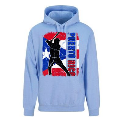 Puerto Rican Baseball Player Puerto Rico Flag Baseball Fans Unisex Surf Hoodie