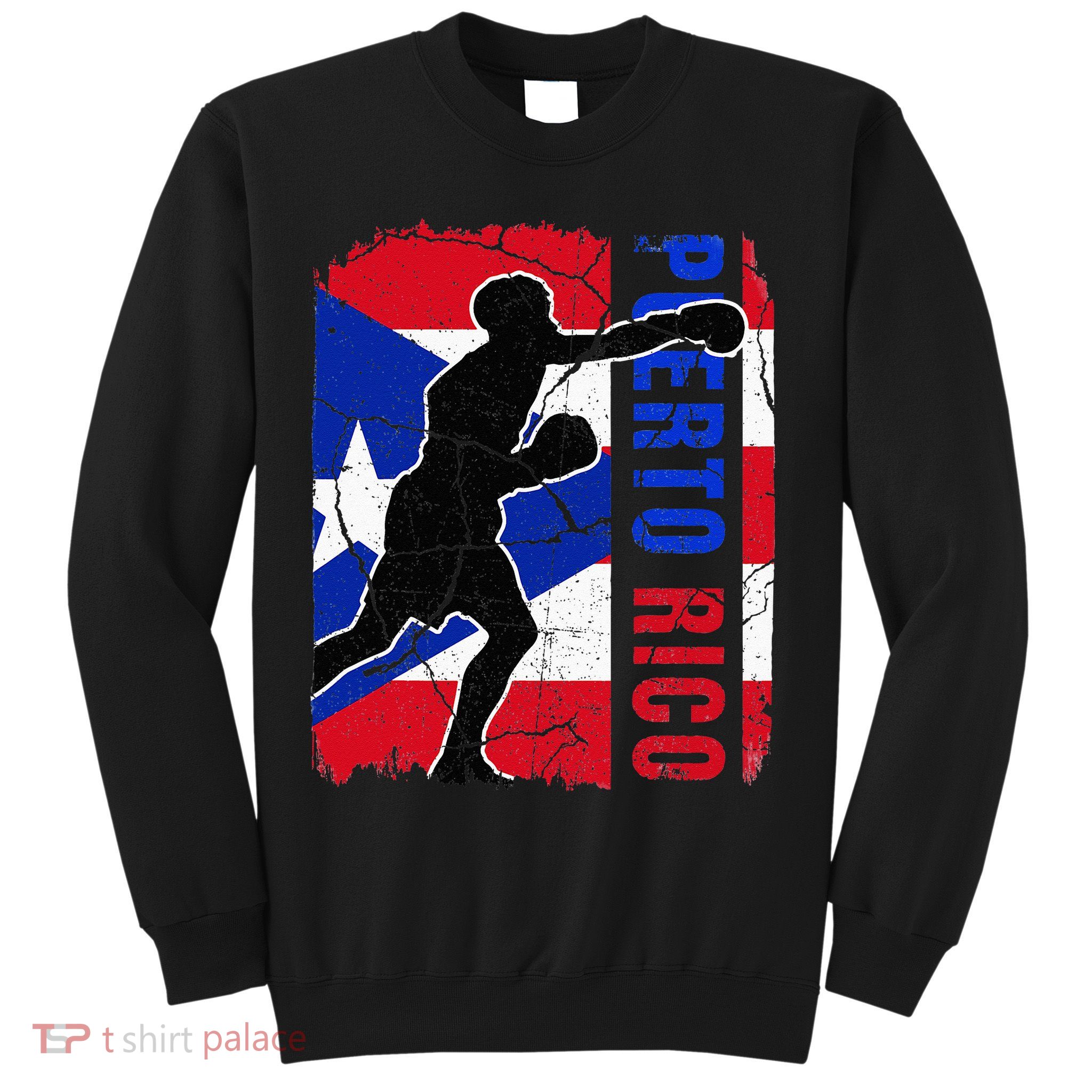 Puerto Rican Boxing Team Puerto Rico Flag Boxing Gloves Sweatshirt