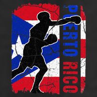 Puerto Rican Boxing Team Puerto Rico Flag Boxing Gloves 11oz C Handle Ceramic Mug