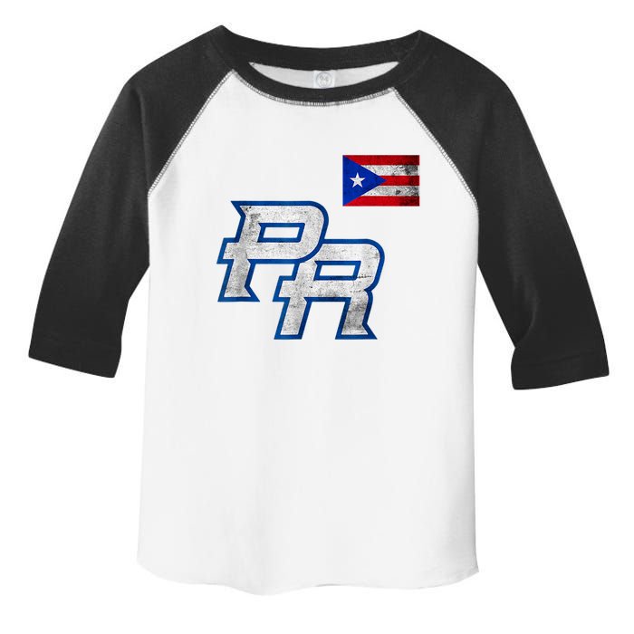 Puerto Rican Baseball Player Puerto Rico Flag Baseball Fans Toddler Fine Jersey T-Shirt