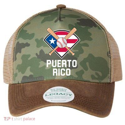 Puerto Rico Baseball Team Patriotic Beisbol Flag Legacy Tie Dye Trucker Hat