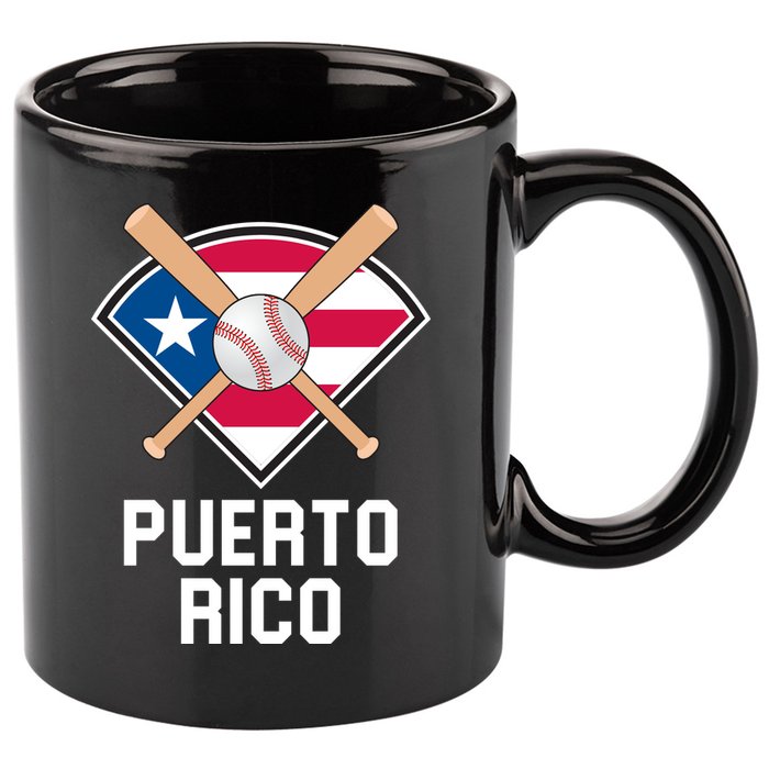 Puerto Rico Baseball Team Patriotic Beisbol Flag 11oz C Handle Ceramic Mug