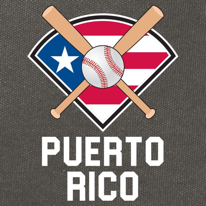 Puerto Rico Baseball Team Patriotic Beisbol Flag Cotton Canvas Backpack