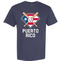 Puerto Rico Baseball Team Patriotic Beisbol Flag Garment-Dyed Heavyweight T-Shirt