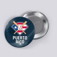 Puerto Rico Baseball Team Patriotic Beisbol Flag Button