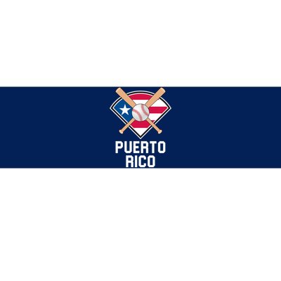 Puerto Rico Baseball Team Patriotic Beisbol Flag Bumper Sticker