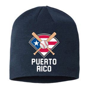 Puerto Rico Baseball Team Patriotic Beisbol Flag Sustainable Beanie