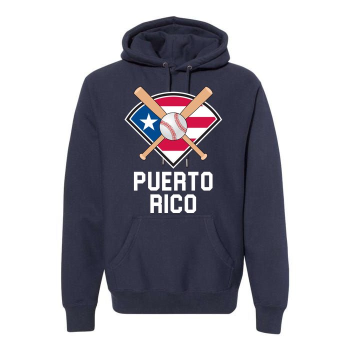 Puerto Rico Baseball Team Patriotic Beisbol Flag Premium Hoodie