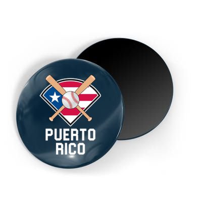 Puerto Rico Baseball Team Patriotic Beisbol Flag Magnet