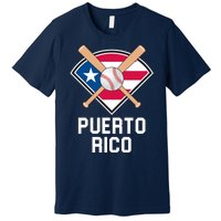 Puerto Rico Baseball Team Patriotic Beisbol Flag Premium T-Shirt