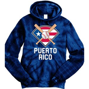 Puerto Rico Baseball Team Patriotic Beisbol Flag Tie Dye Hoodie