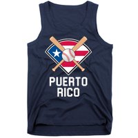 Puerto Rico Baseball Team Patriotic Beisbol Flag Tank Top