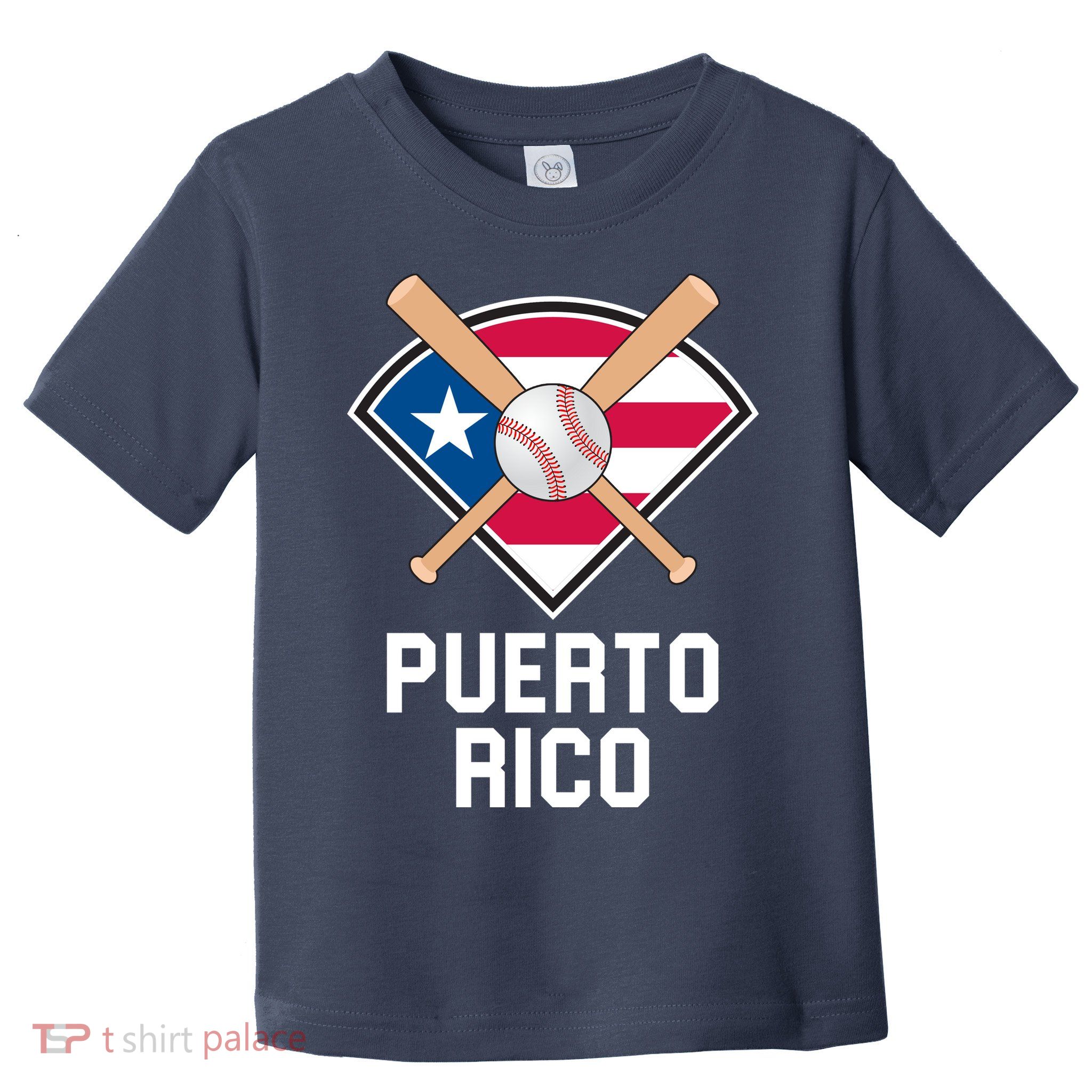 Puerto Rico Baseball Team Patriotic Beisbol Flag Toddler T-Shirt