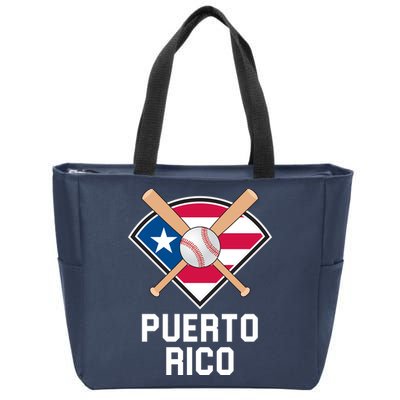 Puerto Rico Baseball Team Patriotic Beisbol Flag Zip Tote Bag