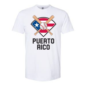 Puerto Rico Baseball Team Patriotic Beisbol Flag Softstyle CVC T-Shirt