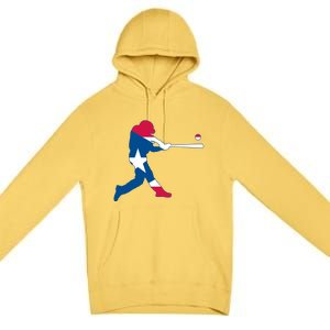 Puerto Rico Baseball Player Premium Pullover Hoodie