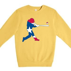 Puerto Rico Baseball Player Premium Crewneck Sweatshirt