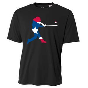 Puerto Rico Baseball Player Cooling Performance Crew T-Shirt