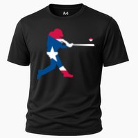 Puerto Rico Baseball Player Cooling Performance Crew T-Shirt