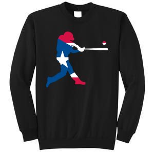 Puerto Rico Baseball Player Sweatshirt