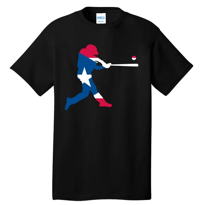 Puerto Rico Baseball Player Tall T-Shirt