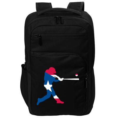 Puerto Rico Baseball Player Impact Tech Backpack