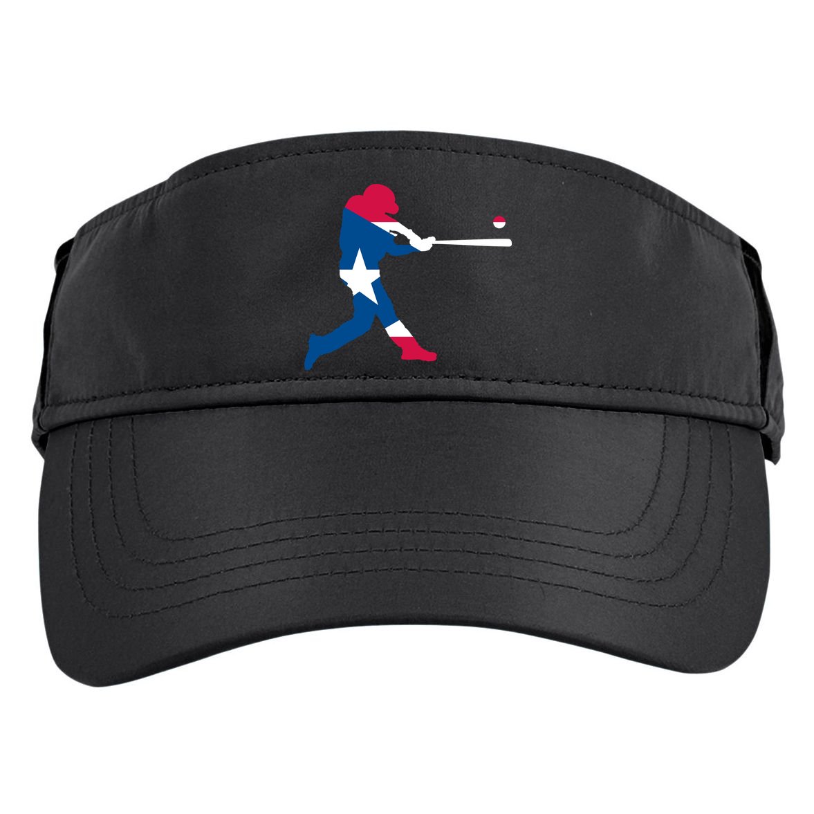 Puerto Rico Baseball Player Adult Drive Performance Visor