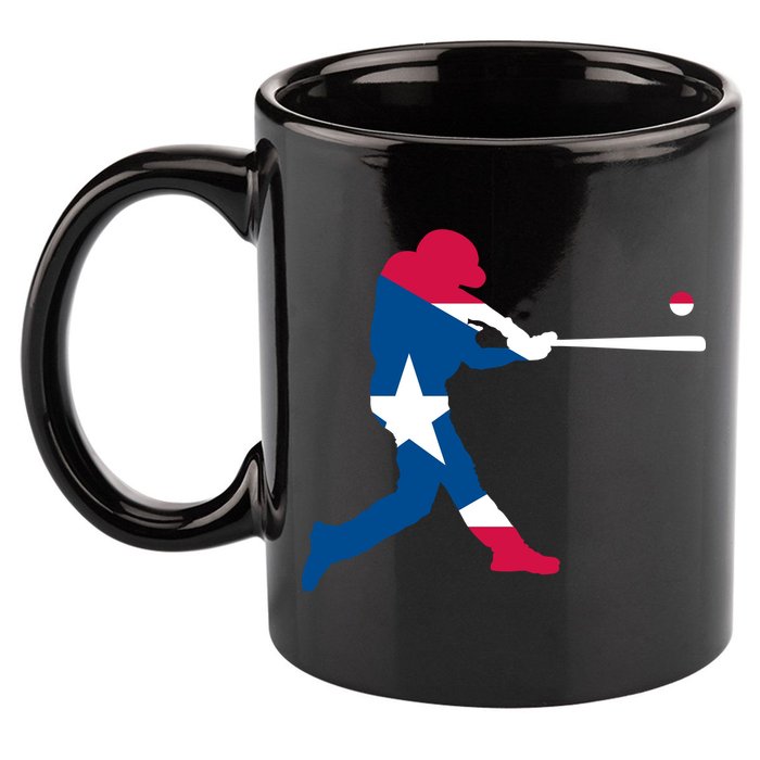 Puerto Rico Baseball Player 11oz C Handle Ceramic Mug