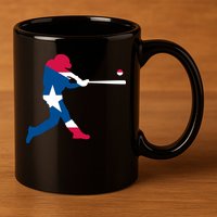 Puerto Rico Baseball Player 11oz C Handle Ceramic Mug