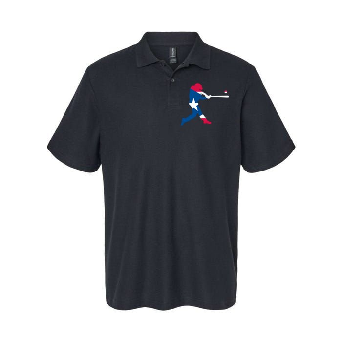 Puerto Rico Baseball Player Softstyle Adult Sport Polo