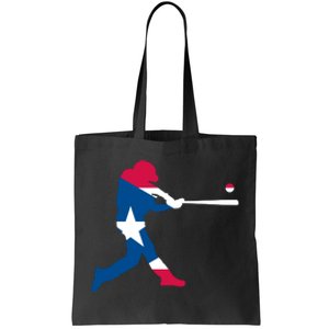 Puerto Rico Baseball Player Tote Bag