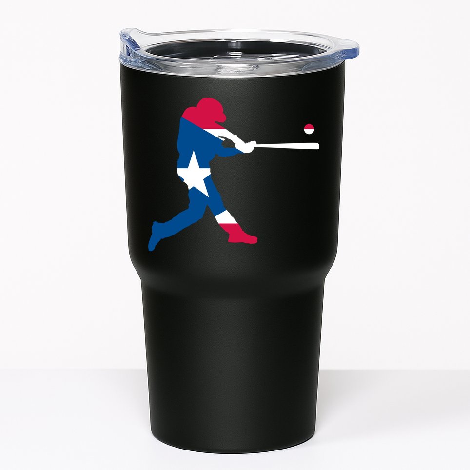Puerto Rico Baseball Player Tumbler