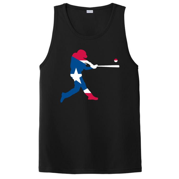 Puerto Rico Baseball Player PosiCharge Competitor Tank