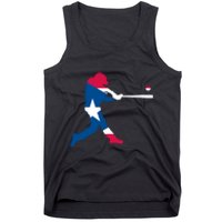 Puerto Rico Baseball Player Tank Top