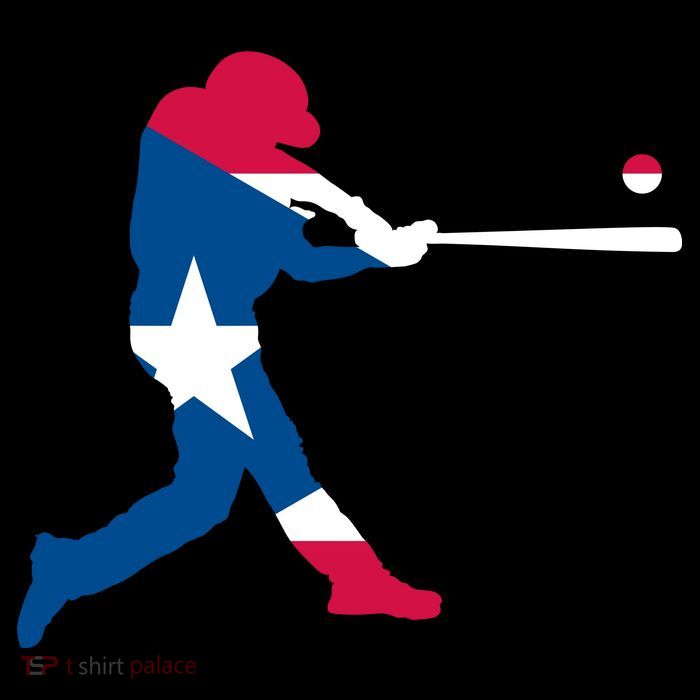 Puerto Rico Baseball Player Kids T-Shirt