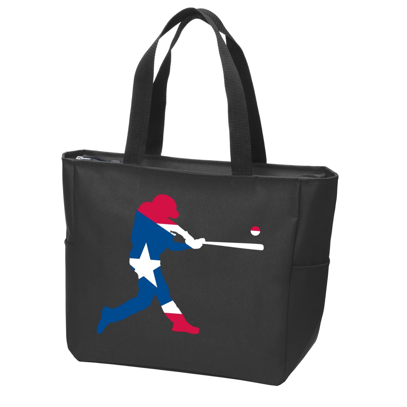 Puerto Rico Baseball Player Zip Tote Bag