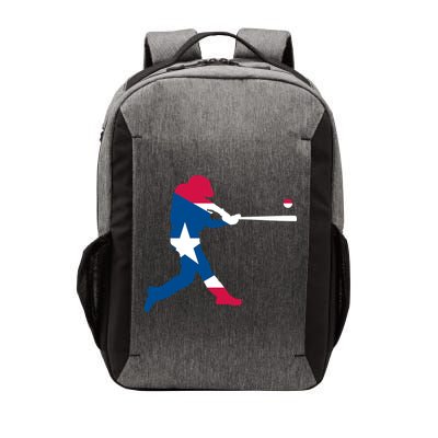 Puerto Rico Baseball Player Vector Backpack