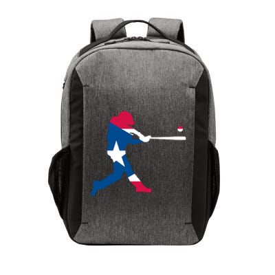 Puerto Rico Baseball Player Vector Backpack