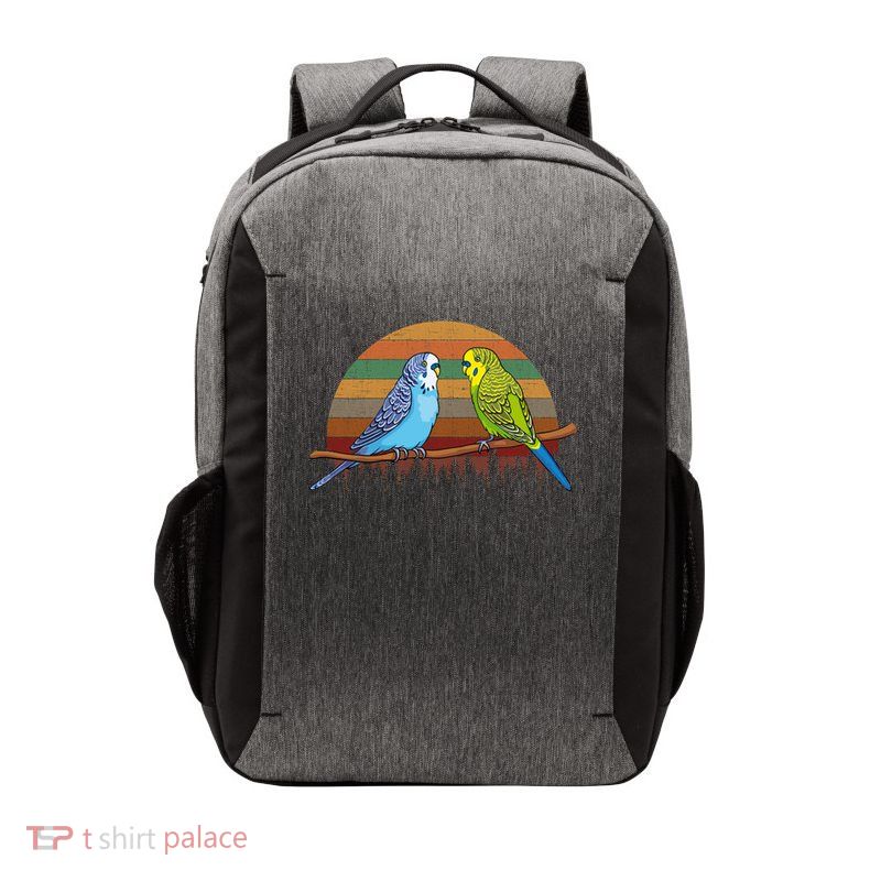 Parakeet Retro Budgies Parakeet Gift Vector Backpack