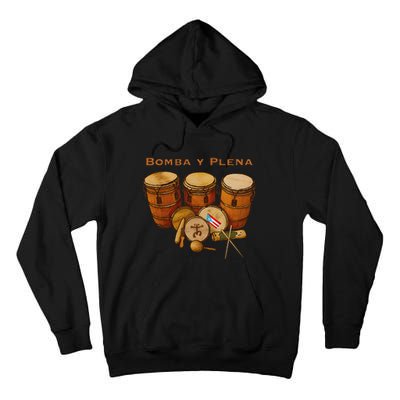 Puerto Rico Bomba Y Plena Boricua Tall Hoodie