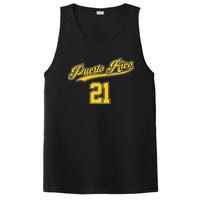 Puerto Rico Baseball 21 Santurce Boricua Baseball Fans PosiCharge Competitor Tank