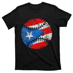 Puerto Rican Baseball Proud Boricua Flag Puerto Rico T-Shirt