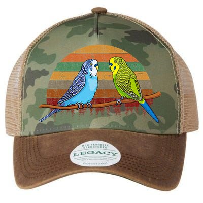 Parakeet Retro Budgies Parakeet Legacy Tie Dye Trucker Hat