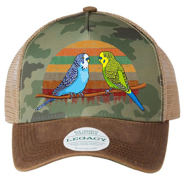 Parakeet Retro Budgies Parakeet Legacy Tie Dye Trucker Hat